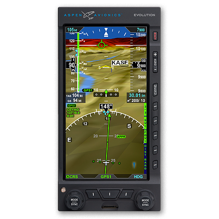 Aspen 1000 Pro Plus Primary Flight Display incl. Synthetic Vision und AOA-Indicator